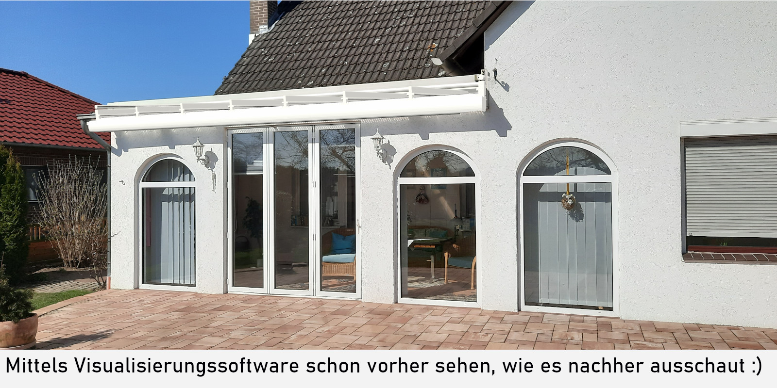 Visualisierung des Wintergartendachs
