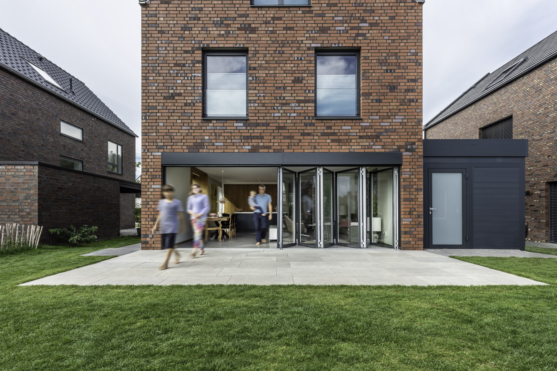 Sanierung mit Glasfaltwand